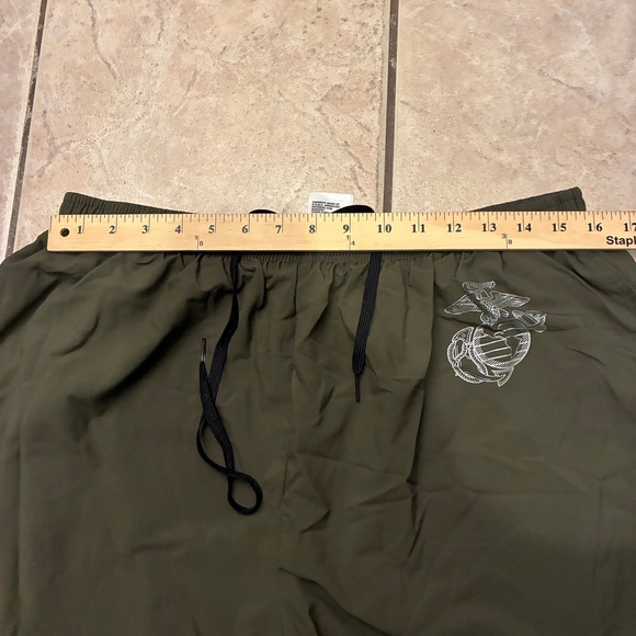 New Balance USMC Mens Large Regular Olive Green Athletic Pants Joggers Gym - Picture 6 of 7